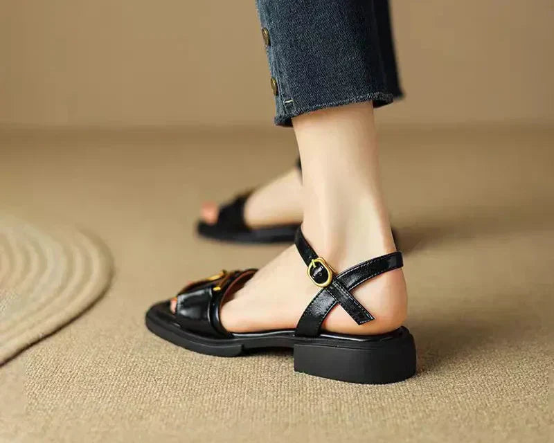 Amara | Buckled Flat Sandals™