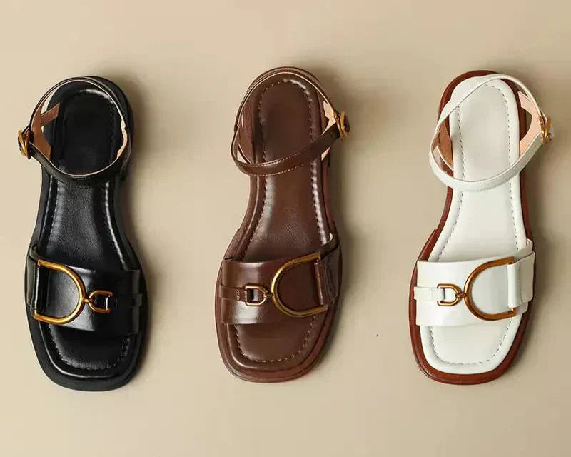 Amara | Buckled Flat Sandals™