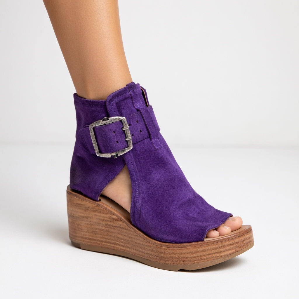 April | open wedge ankle boots modern style