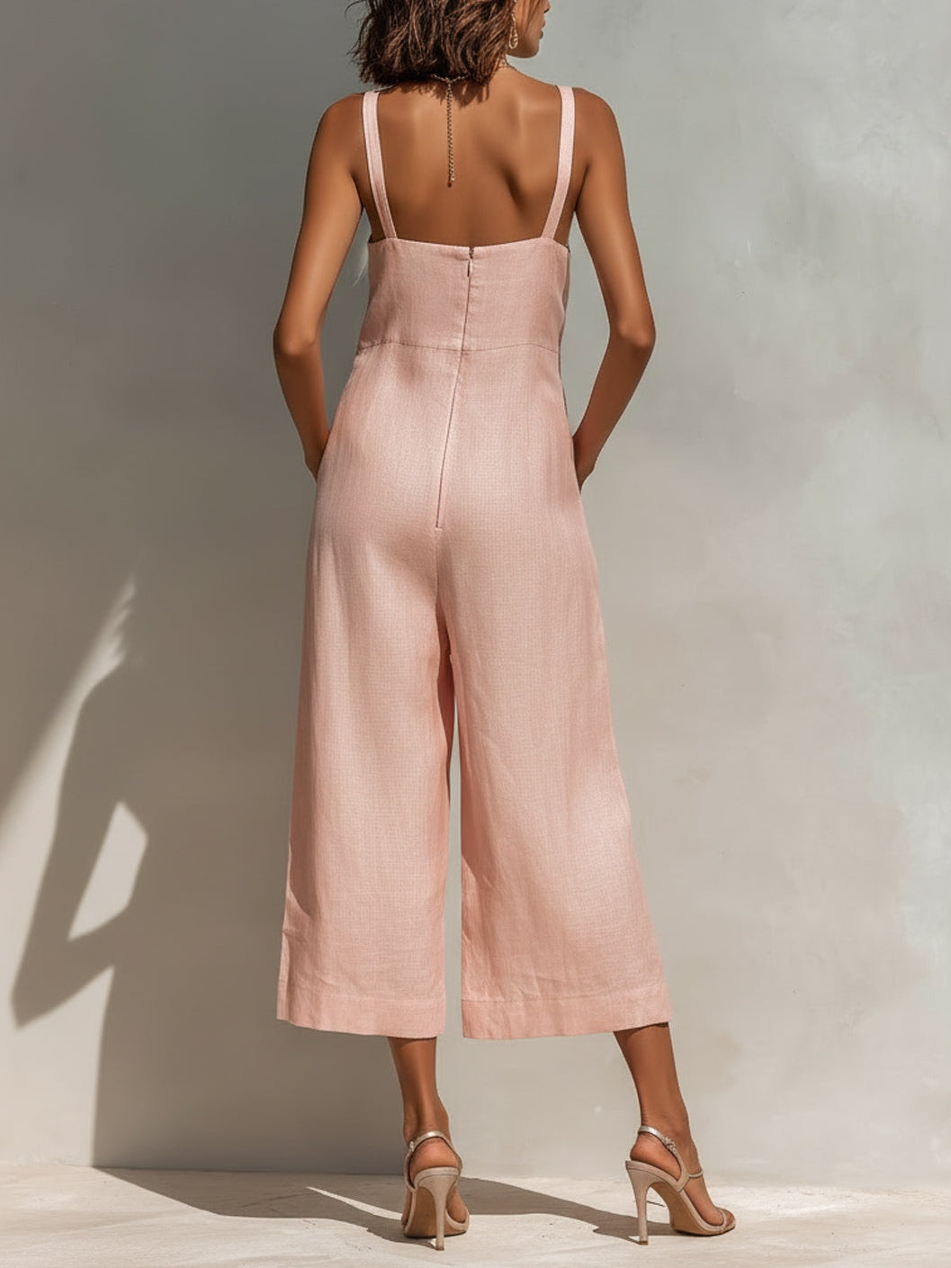 Amelie | Minimal Linen Jumpsuit