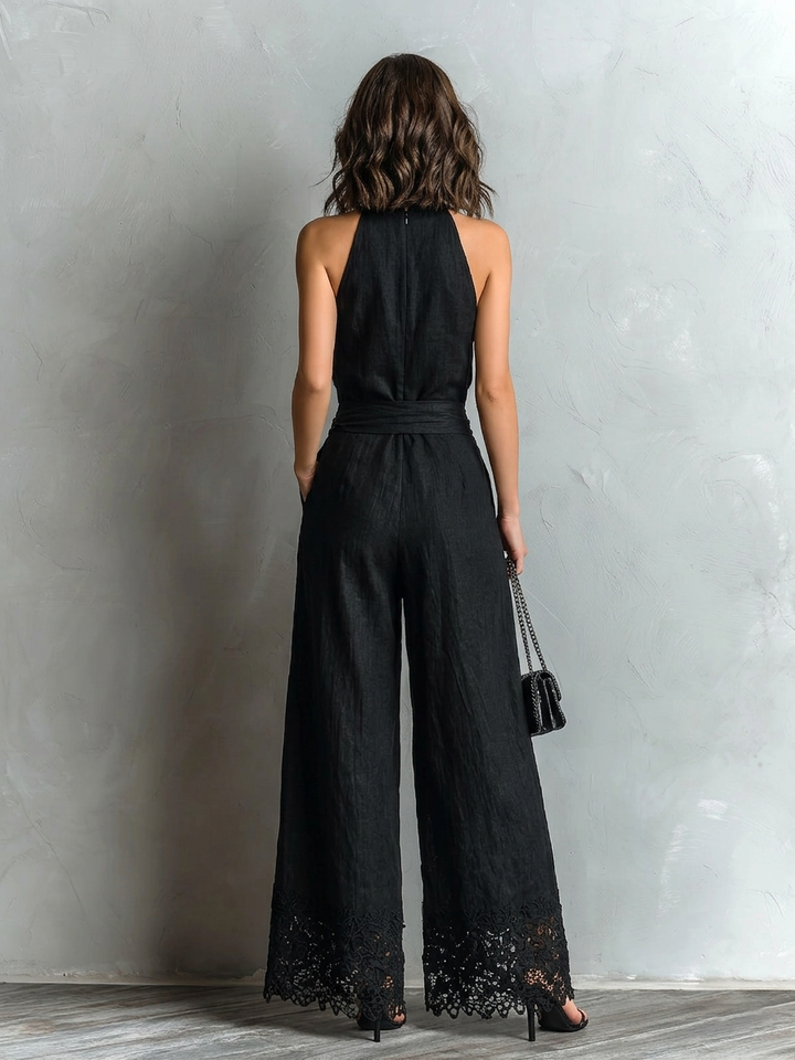 Avery | Halter Vest & Wide-Leg Pants Set