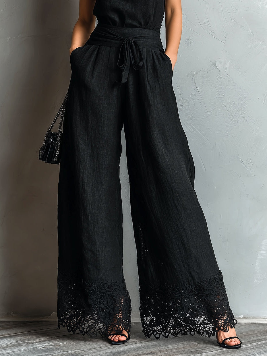 Avery | Halter Vest & Wide-Leg Pants Set