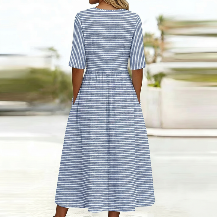 Wanda | Midi Dress with Stripes