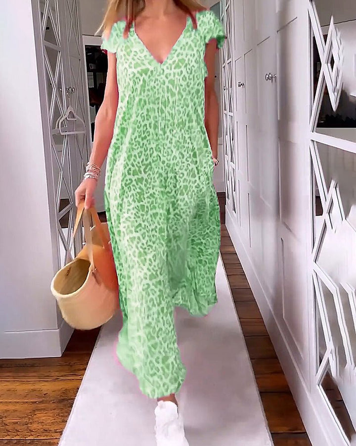 Lavinia | V-Neck Maxi Dress