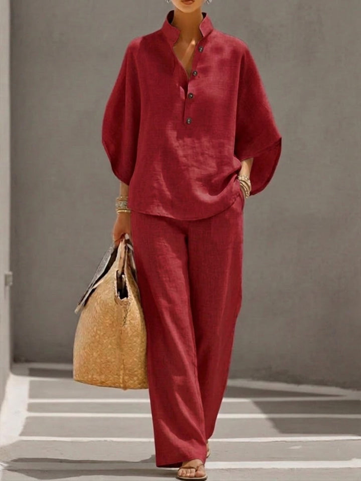 Eszter™ | Batwing Wide-Leg Set
