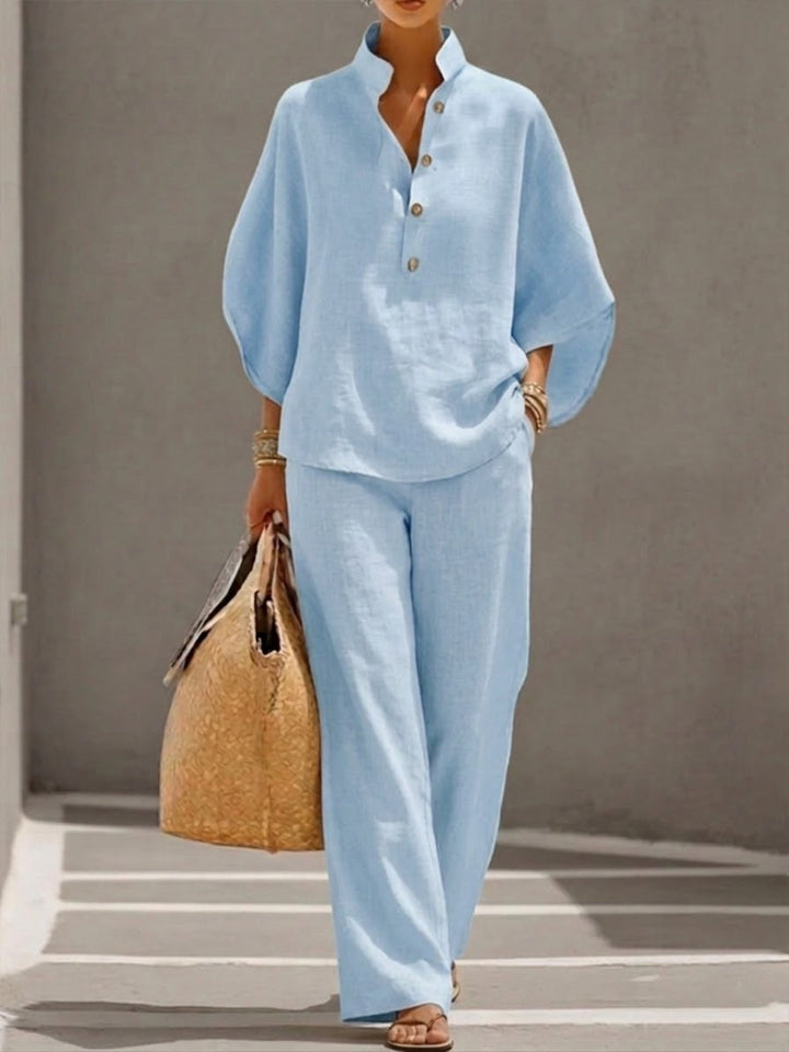 Eszter™ | Batwing Wide-Leg Set