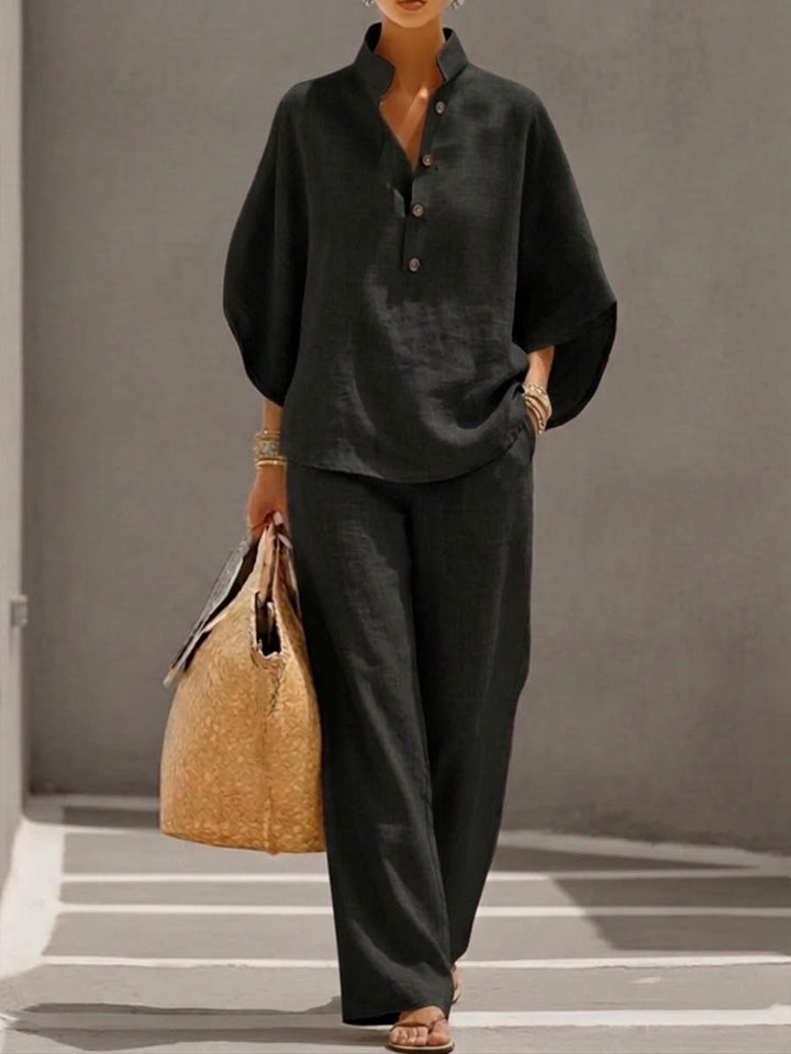 Eszter™ | Batwing Wide-Leg Set