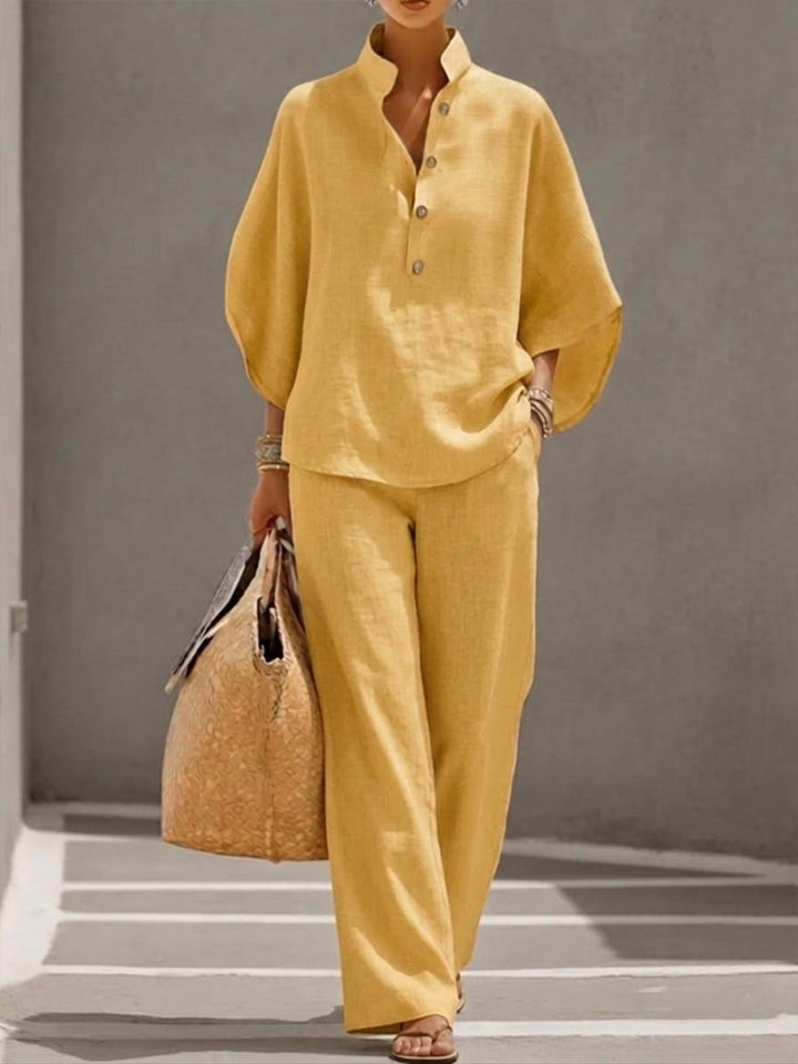Eszter™ | Batwing Wide-Leg Set