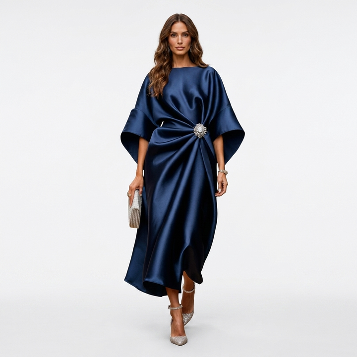 GABRIELLA | Long evening dress with luxurious detail and timeless elegance
